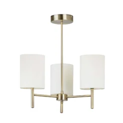 Kari 3 Light Semi Flush Ceiling Light - Brass -Home Lighting 13938479 4044981960332240