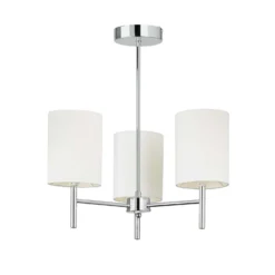 Kari 3 Light Semi Flush Ceiling Light - Chrome 10 Kari 3 Light Semi Flush Ceiling Light - Chrome -Home Lighting 13938480 1114981960859673