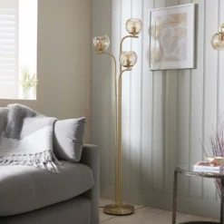Geneva Floor Lamp - Brass -Home Lighting 13938487 2144981959847344