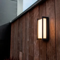 Lutec Qubo LED Rectangle Outdoor Wall Light - Anthracite -Home Lighting 13950212 8694993052329725