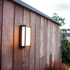 Lutec Qubo RGB LED Outdoor Wall Light With Lutec Connect Technology - Anthracite -Home Lighting 13950214 1024993071509736