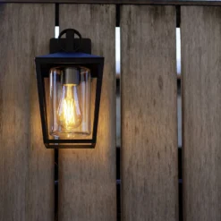 Lutec West E27 Outdoor Wall Lantern - Black 11 Lutec West E27 Outdoor Wall Lantern - Black -Home Lighting 13950222 1875009726229975