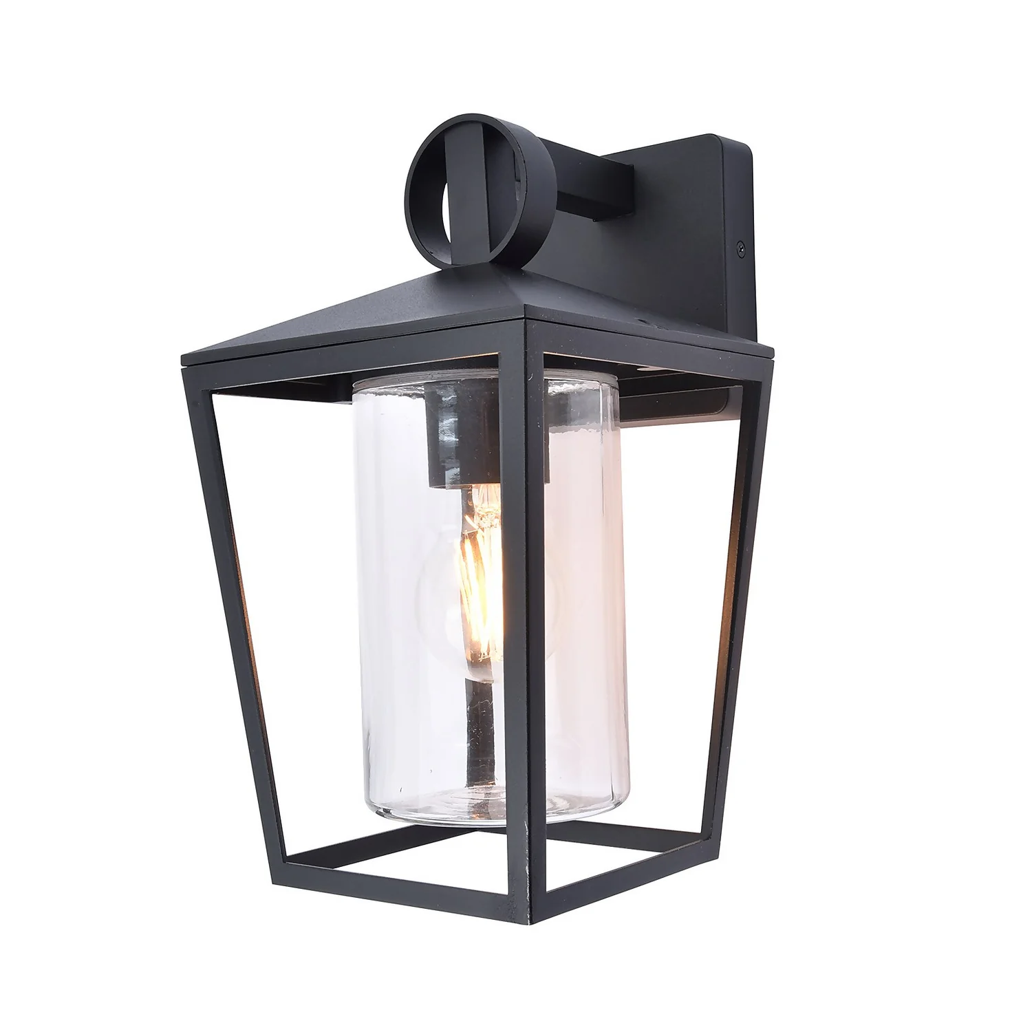 Lutec West E27 Outdoor Wall Lantern - Black 4 Lutec West E27 Outdoor Wall Lantern - Black - Image 2