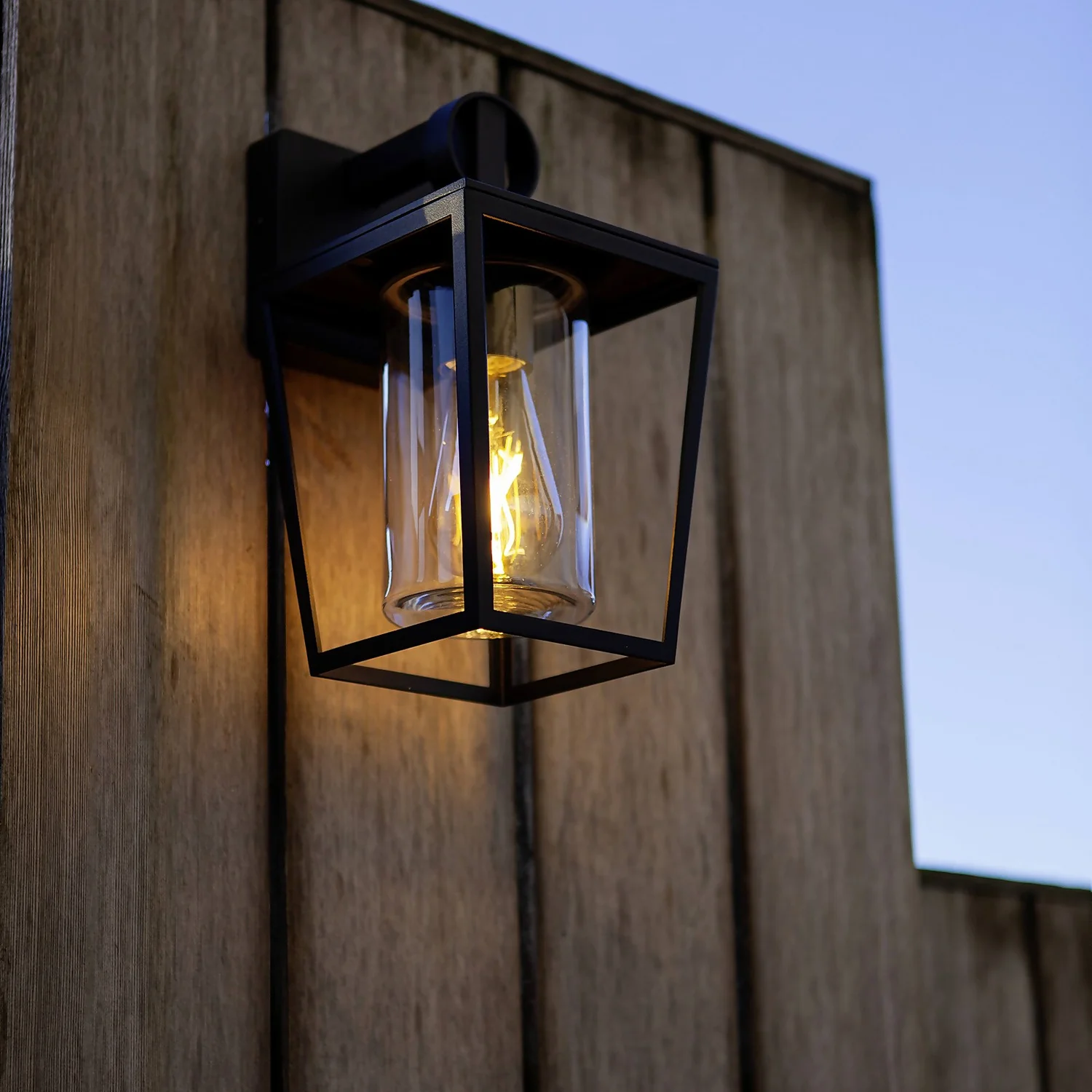 Lutec West E27 Outdoor Wall Lantern - Black 5 Lutec West E27 Outdoor Wall Lantern - Black - Image 3