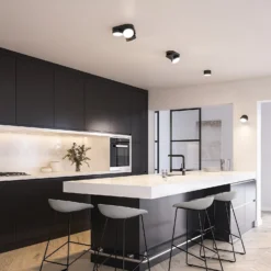 Lutec Stanos LED Indoor Ceiling Light With Lutec Connect Technology - Black - IP20 -Home Lighting 13950224 1454993071697698