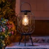 Homebase Edit Black Wire Solar Tripod Lantern -Home Lighting 13956309 2075002413911757