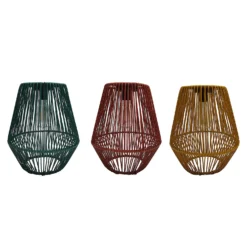 Homebase Edit Solar Rope Lantern - 30cm (Assorted Colours) -Home Lighting 13956316 1895002413793587