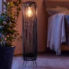Homebase Edit Tall Black Rattan Solar Lantern -Home Lighting 13965918 1695002424287767