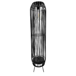 Homebase Edit Tall Black Rattan Solar Lantern 5 Homebase Edit Tall Black Rattan Solar Lantern -Home Lighting 13965918 1965002424238198