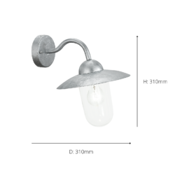 Eglo Milton Outdoor Wall Light - Stainless Steel 8 Eglo Milton Outdoor Wall Light - Stainless Steel -Home Lighting 14222374 1155020562528244