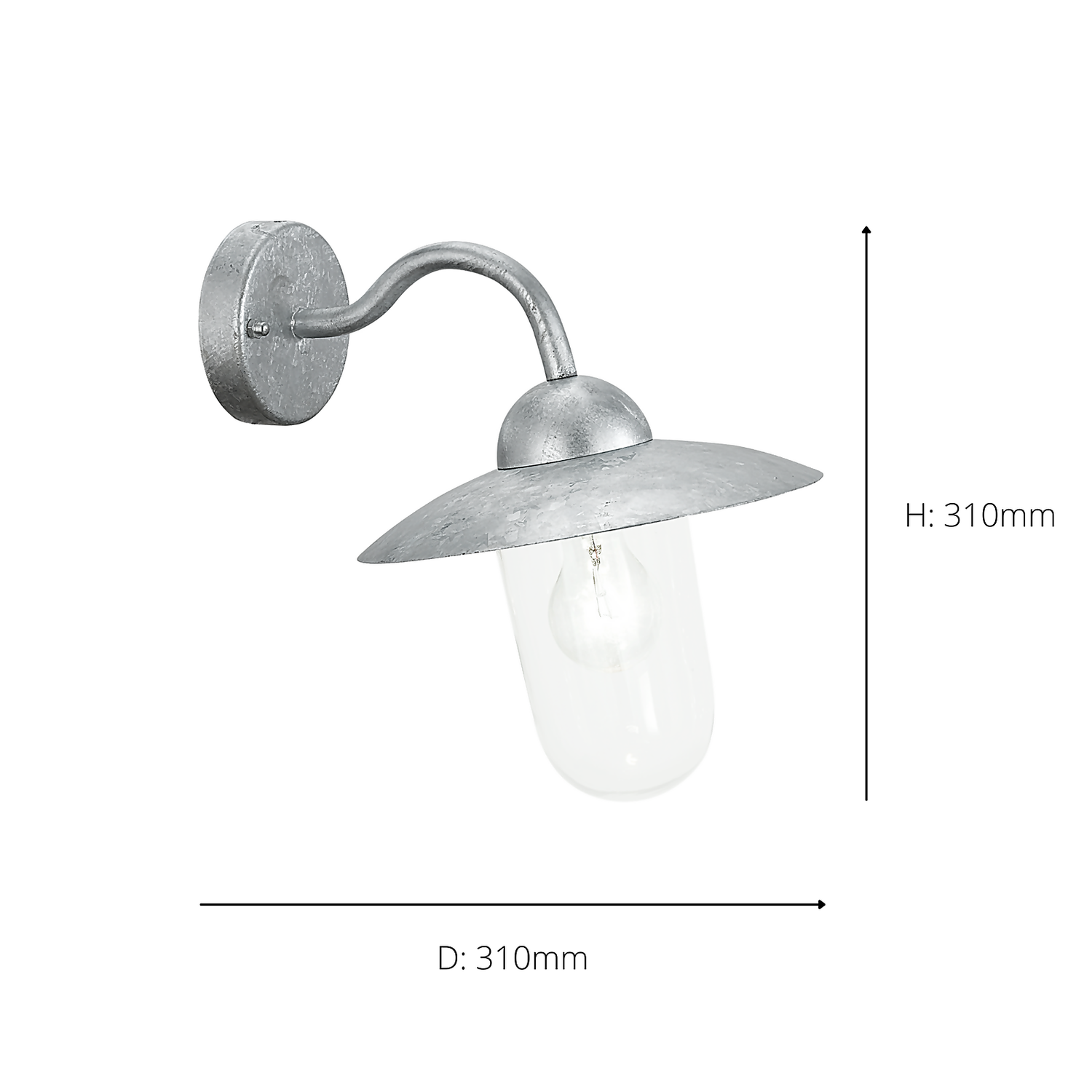 Eglo Milton Outdoor Wall Light - Stainless Steel 5 Eglo Milton Outdoor Wall Light - Stainless Steel - Image 3