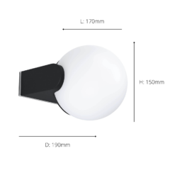 Eglo Rubio Outdoor Wall Light -Home Lighting 14222383 1515020562761332
