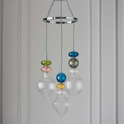 Elgin Cluster Pendant Ceiling Light - Multicoloured & Chrome -Home Lighting 14301808 7615038439510022