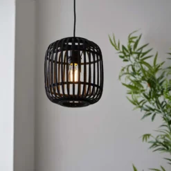 Saval Pendant Ceiling Light - Dark Bamboo -Home Lighting 14301823 6245038439473848