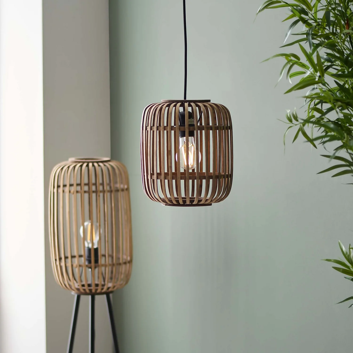 Saval Pendant Ceiling Light - Natural Bamboo 9 Saval Pendant Ceiling Light - Natural Bamboo - Image 7