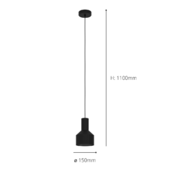 Eglo Casibare Pendant Ceiling Light - Black 9 Eglo Casibare Pendant Ceiling Light - Black -Home Lighting 14302944 1665038223765601