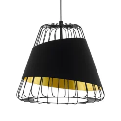 Eglo Austell Pendant Ceiling Light - Black & Gold -Home Lighting 14302951 1155038223057475