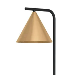 Eglo Narices Floor Lamp - Black & Brushed Brass -Home Lighting 14302958 1355038223595285