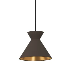 Eglo Nastasia 3 Lamp Pendant Diner Bar Light - Cappuccino & Brass -Home Lighting 14302968 4365038223846400
